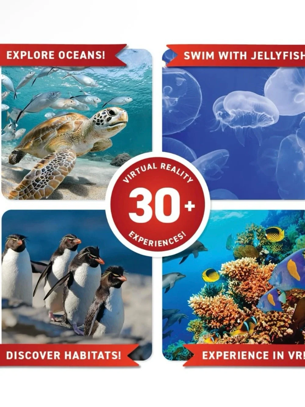 Virtual Reality Oceans! Gift Box - Illustrated Interactive VR Book and STEM